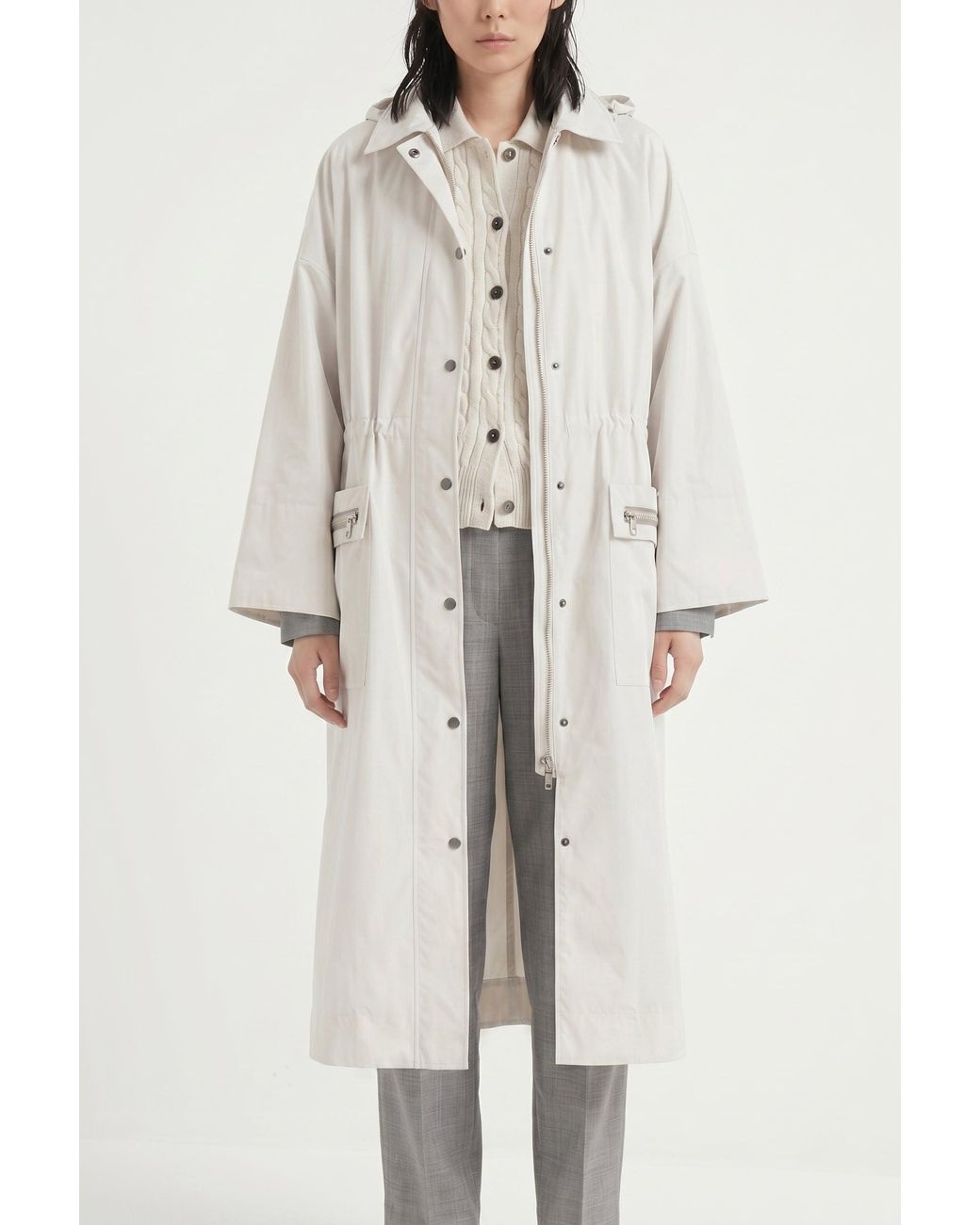 Brunello Cucinelli Natural Off Relaxed Jacket