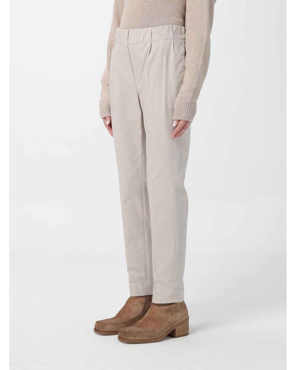 Brunello Cucinelli Natural Light Tailored Trousers