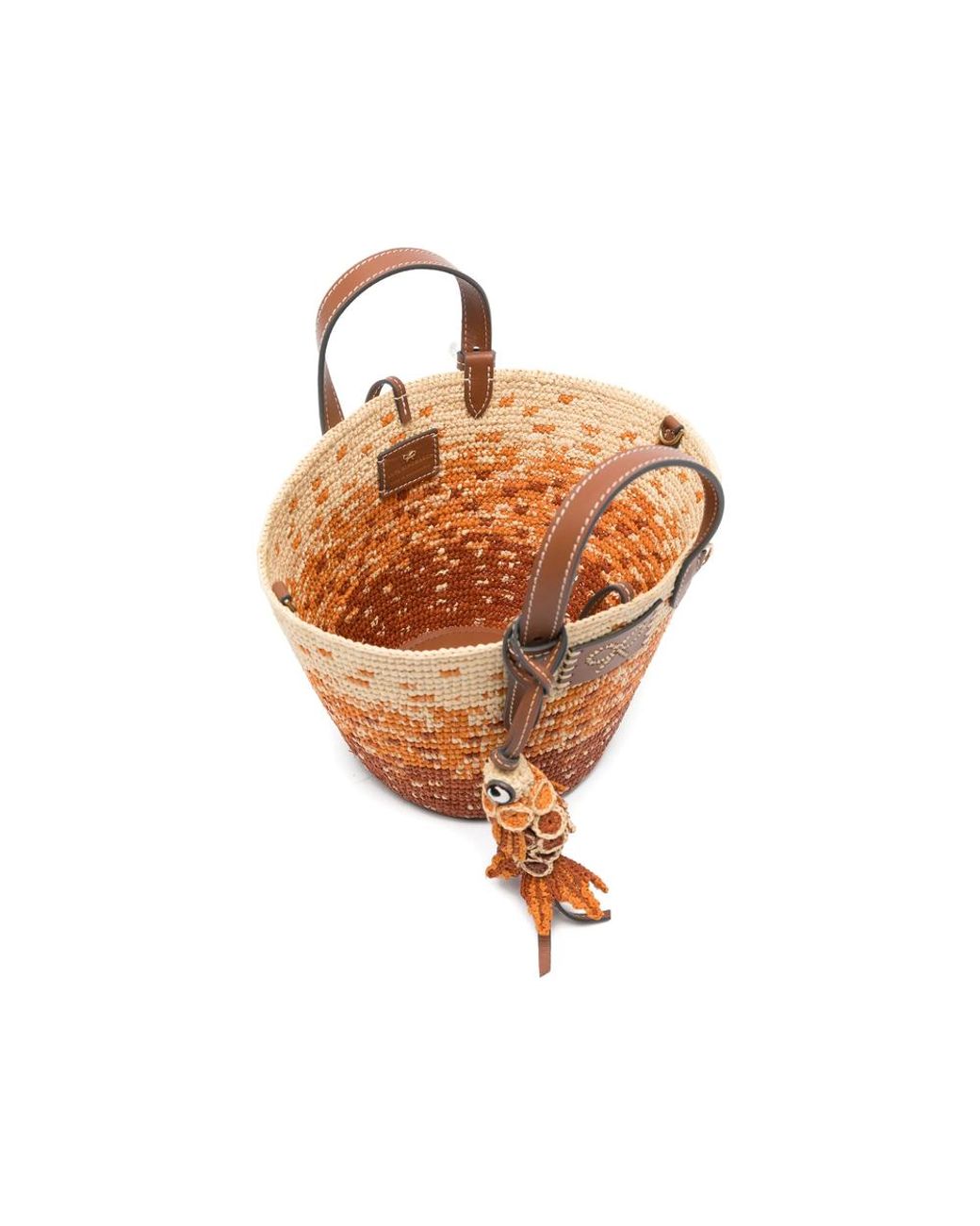 Anya Hindmarch Brown Tote Bag Raffia-Calf Leather