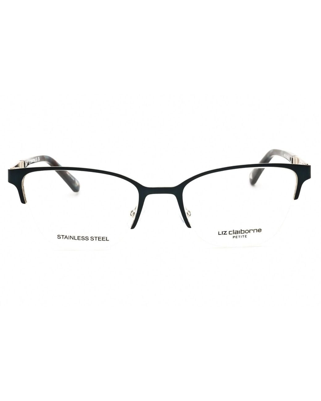 Liz Claiborne Liz Claiborne L472 Cat Eye Metal Frame Eyeglasses in ...