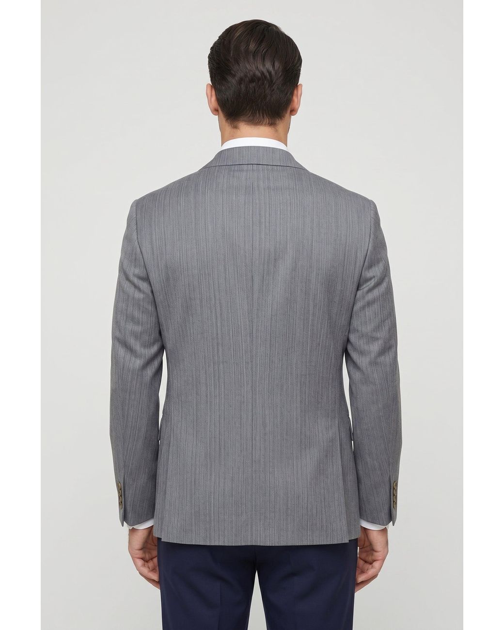 Brunello Cucinelli Gray Wool Tailored Blazer for men