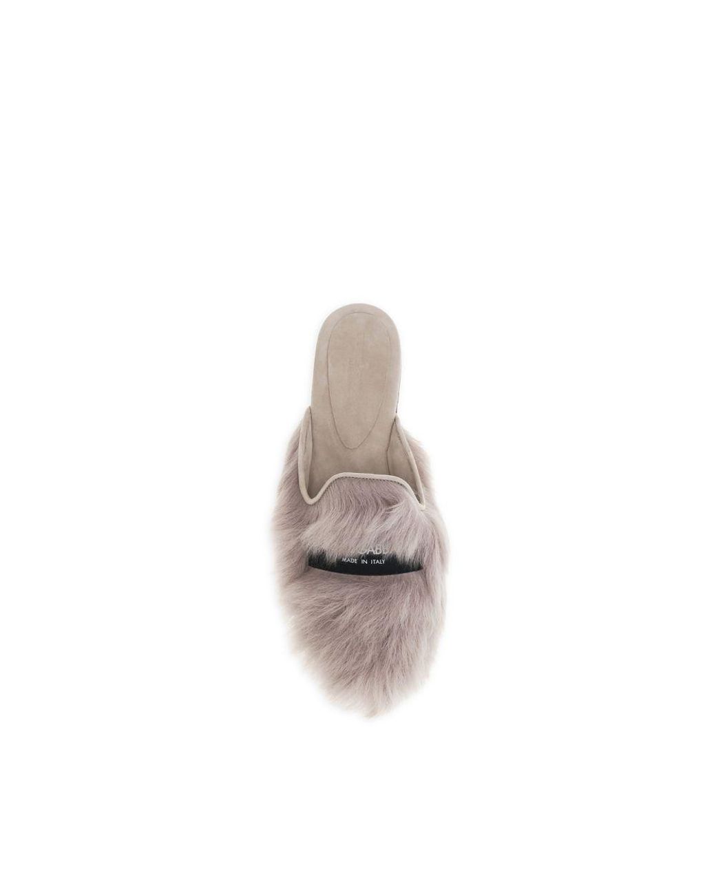 Dolce & Gabbana Natural Lamb Ovis Aries Mules