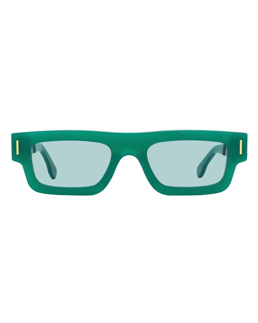 Retrosuperfuture Green Low-Profile Sunglasses Colpo Francis Ajq 52Mm Plastic (Acetate)/Metal