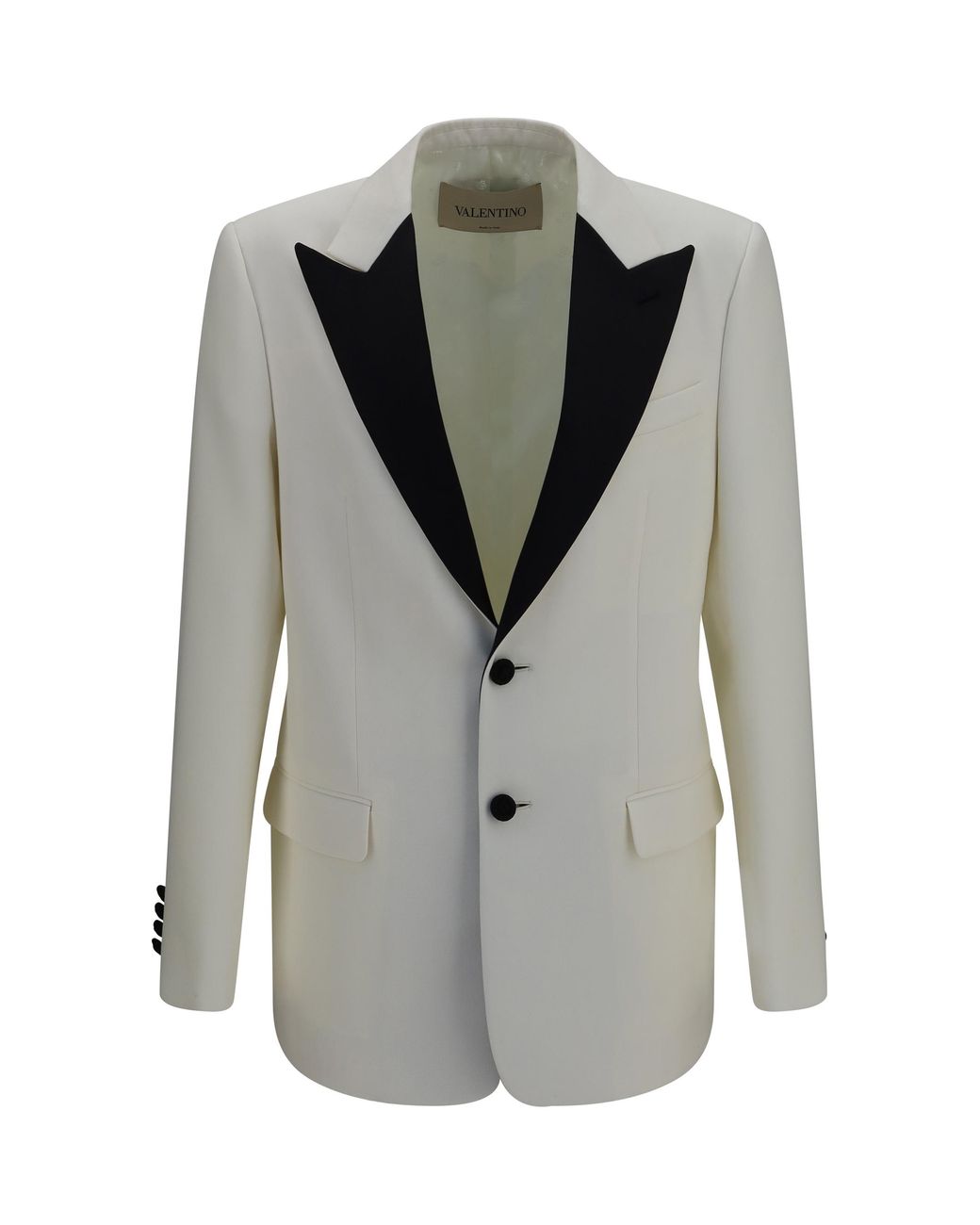 Valentino Gray Two-Tone Wool Jacket Merino Ovis Aries for men
