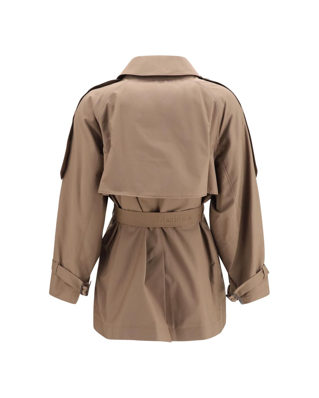 Max Mara Brown Trench Coat The Cube Cotton Puffer Jackets