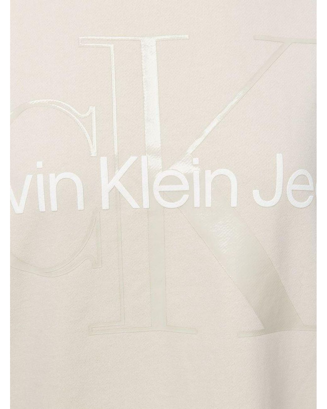 Calvin Klein White Sweater Dress Cotton Apparel