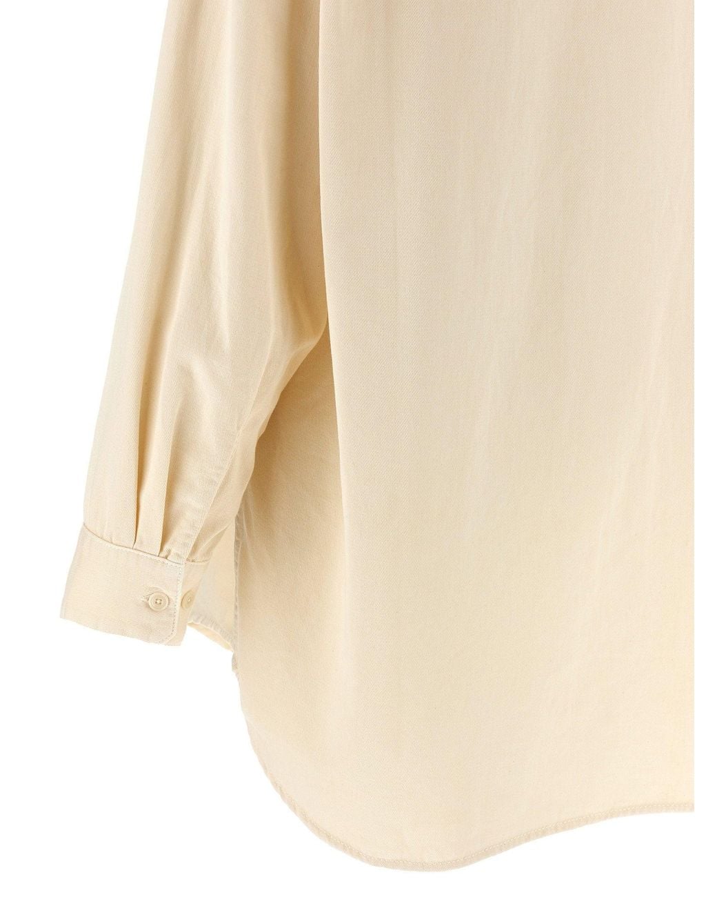 Lemaire Natural Cotton Canvas Shirt
