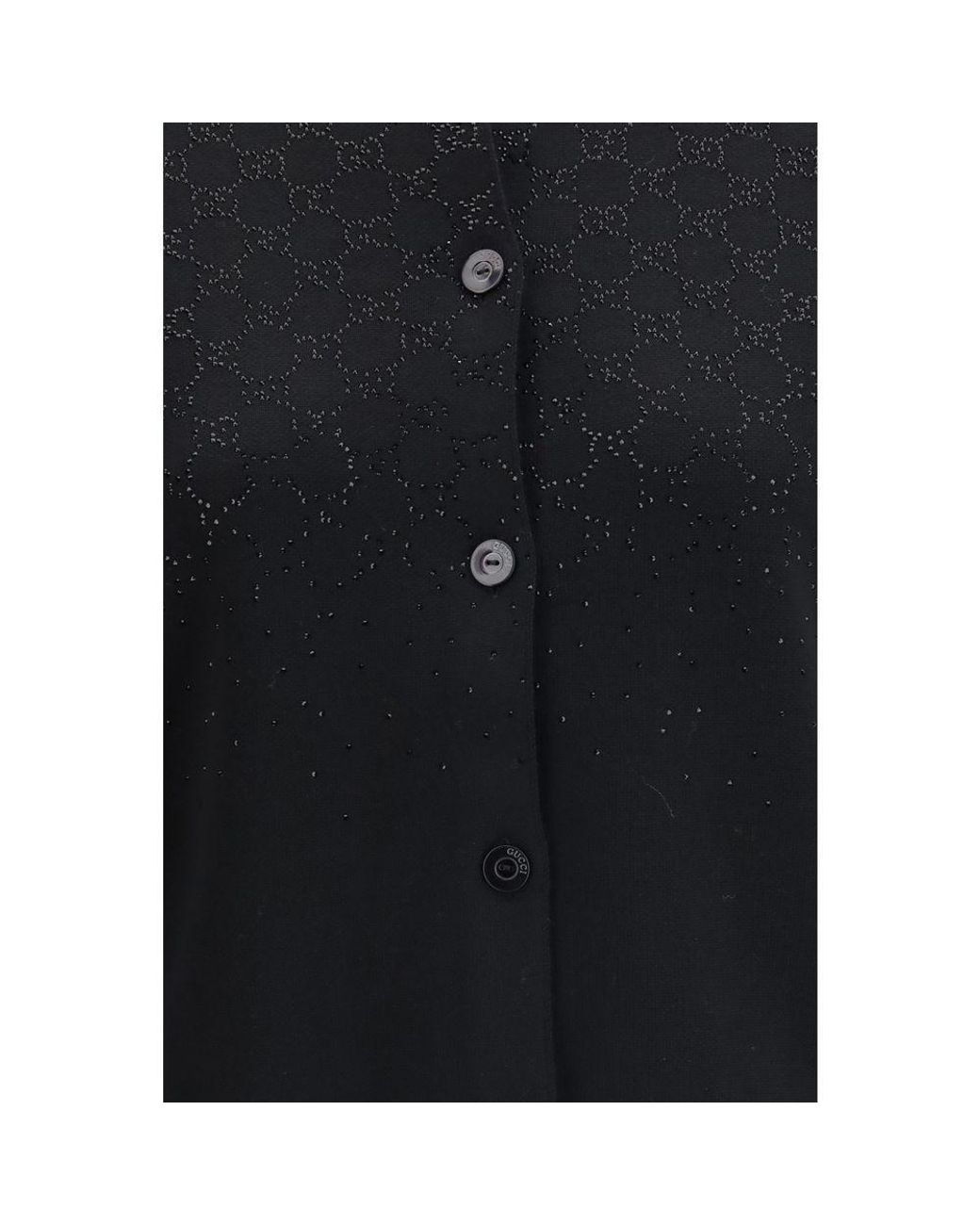 Gucci Black Wool Cardigan
