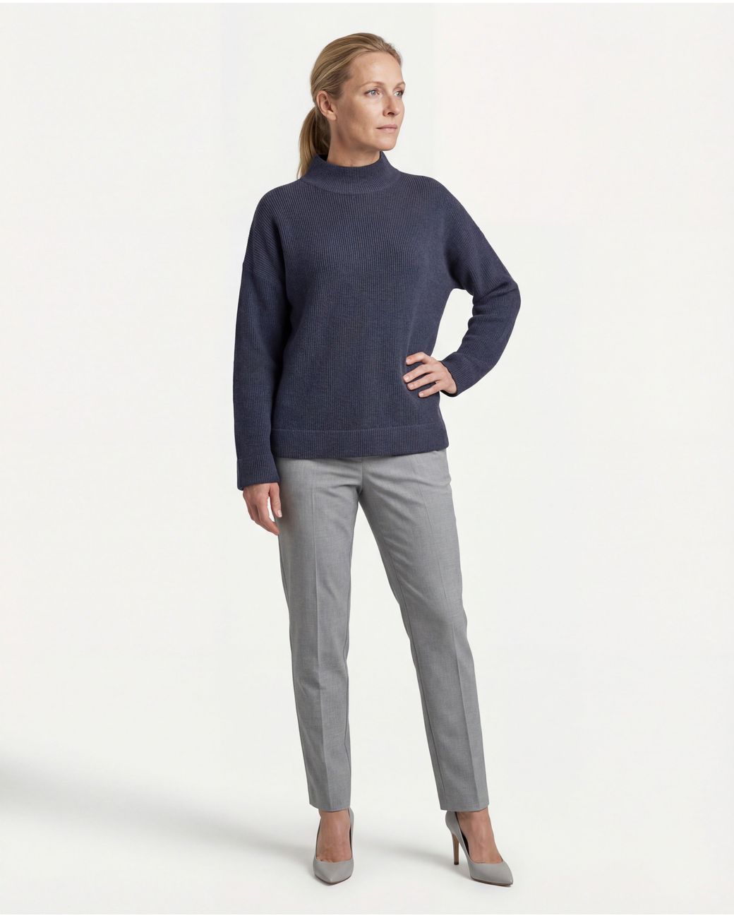 Brunello Cucinelli Blue Dark Cashmere Sweater