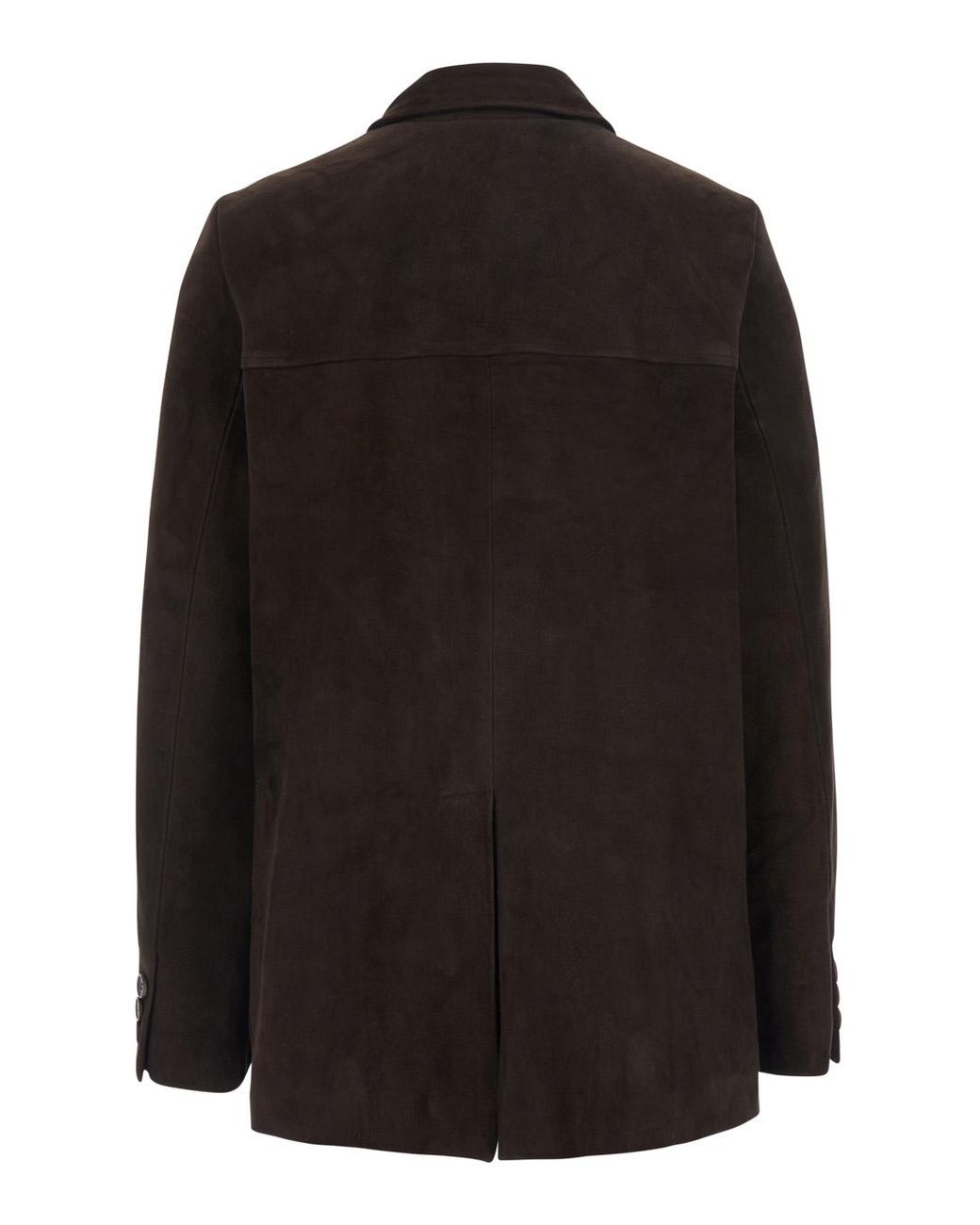 Semicouture Black Jacket Penny Suede Viscose And Polyester Coat