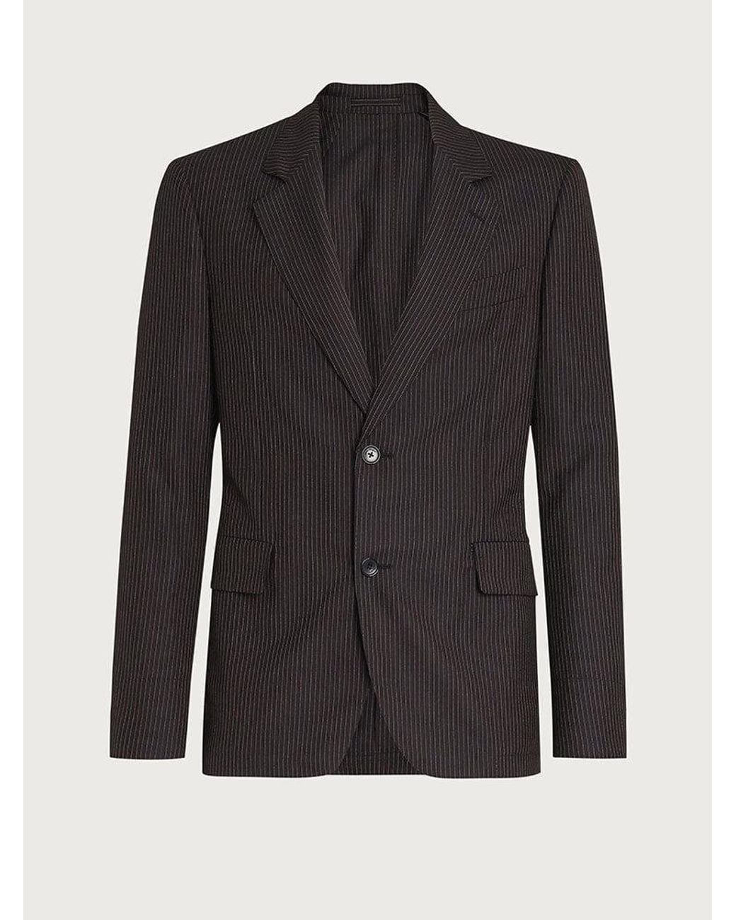 Ferragamo Black 2 Buttons Jacket Clothing for men