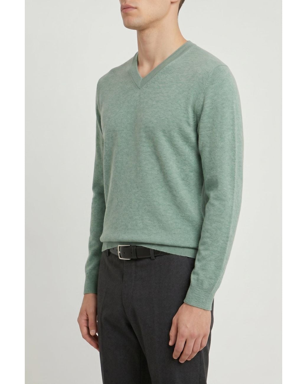 Brunello Cucinelli Green Light Wool Sweater for men