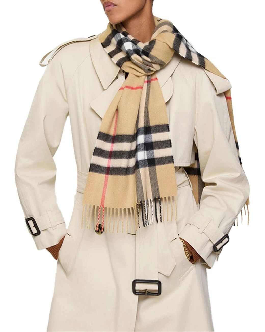 Burberry Natural Check Scarf Archive