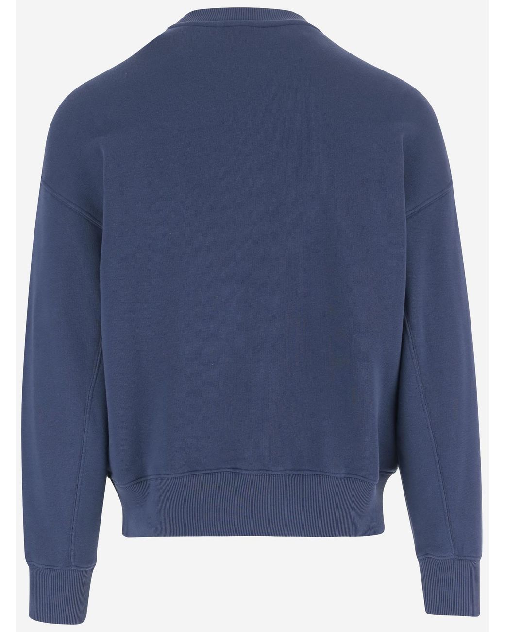 Autry Blue Cotton Sweatshirt With Logo Sweatshirts for men