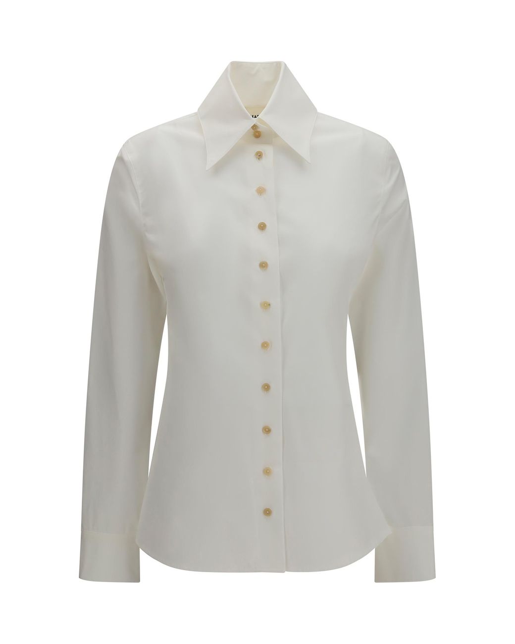 Khaite Gray Shirt Ivy High-Neck