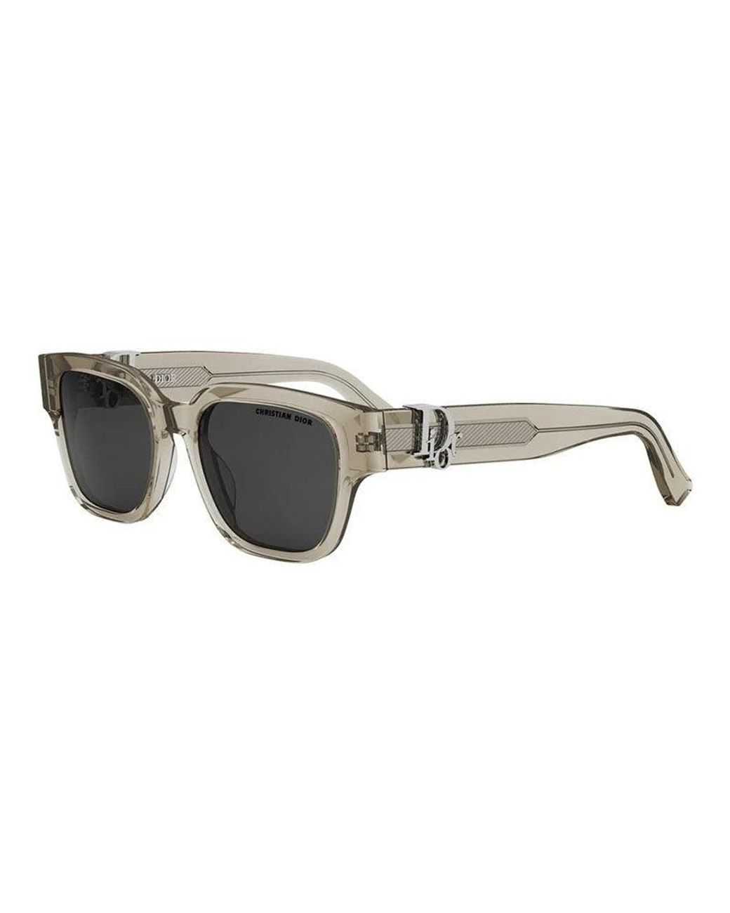 Dior Gray Sunglasses Square Full Rim, Crystal Khaki Frame And Lens Obliques1F78A0