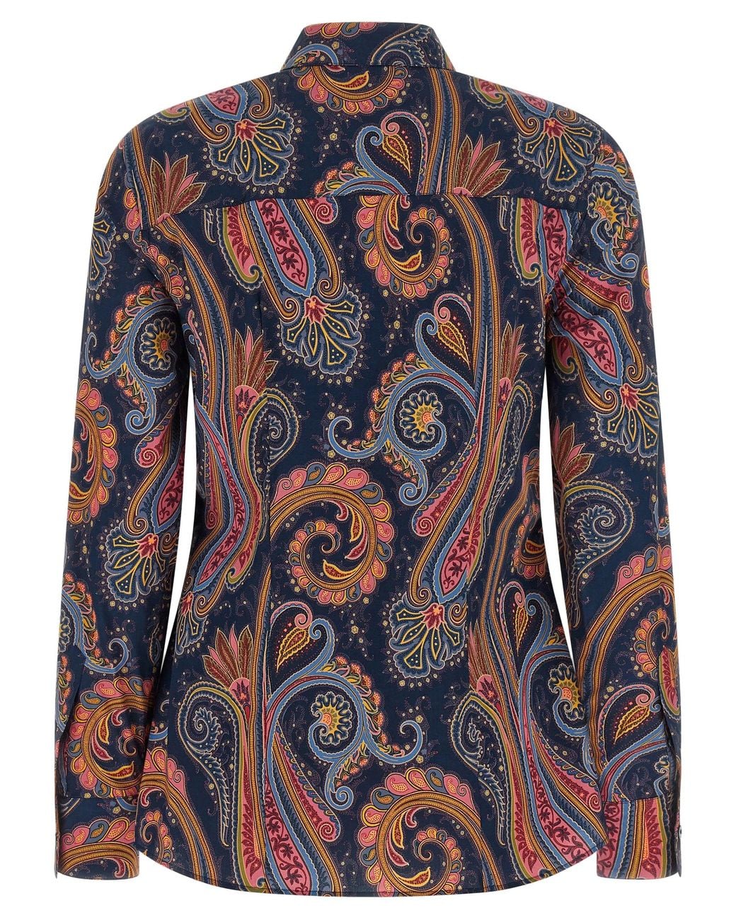 Etro Blue Etro Paisley-Patterned Cotton Blouse