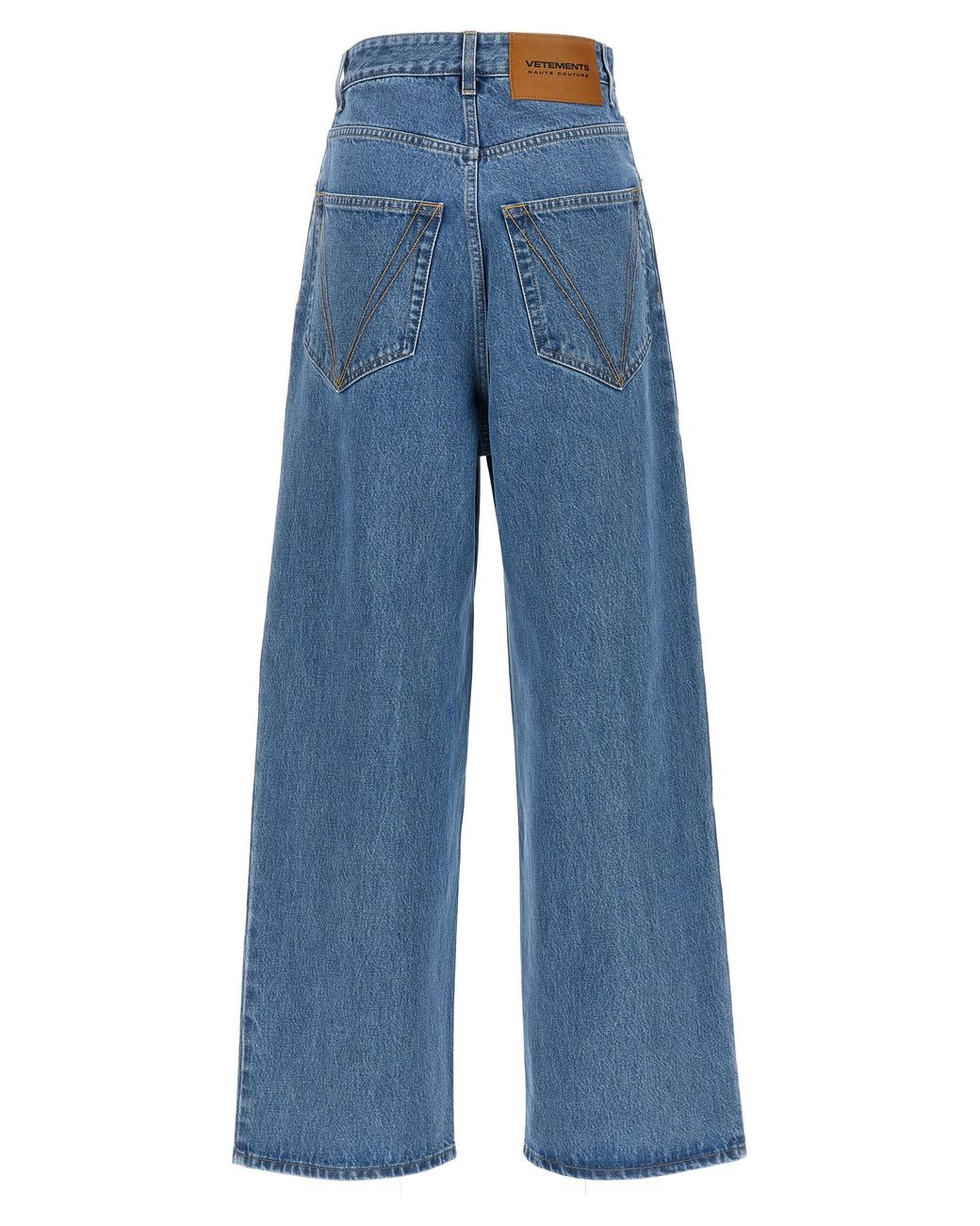 Vetements Blue Baggy Jeans