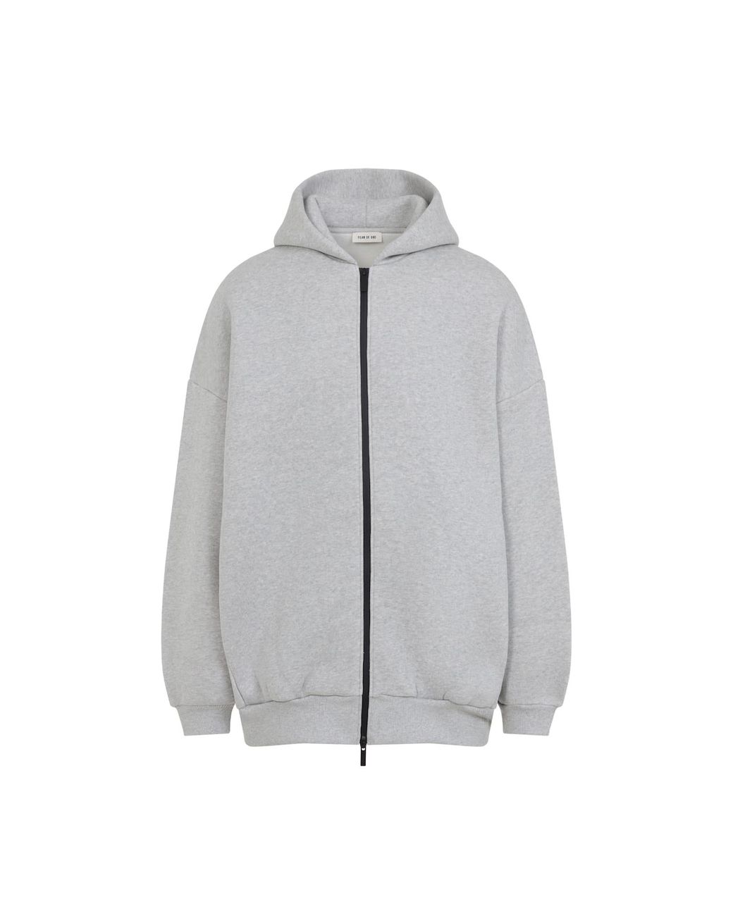 Fear Of God Zip Cotton Hoodie in Gray for Men | Lyst