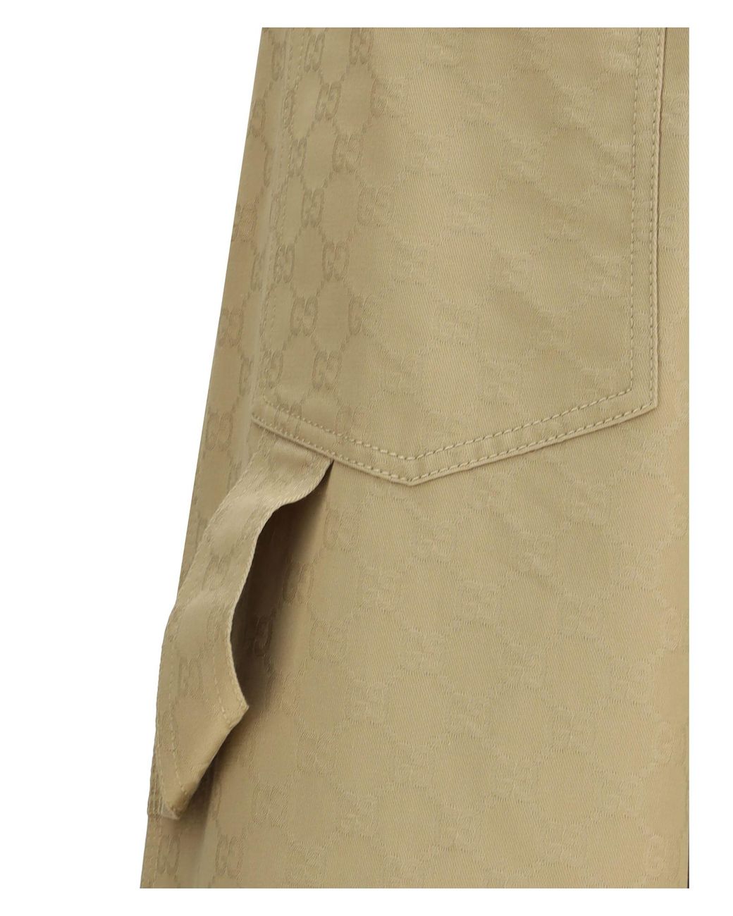 Gucci Natural Cotton Pants for men