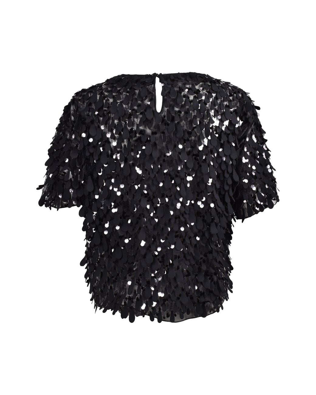 Brunello Cucinelli Black Sequin Embellished Shirt