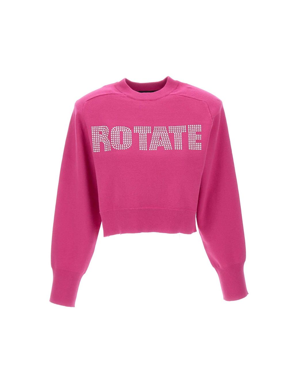 ROTATE BIRGER CHRISTENSEN Cotton And Cashmere Sweater in Pink | Lyst