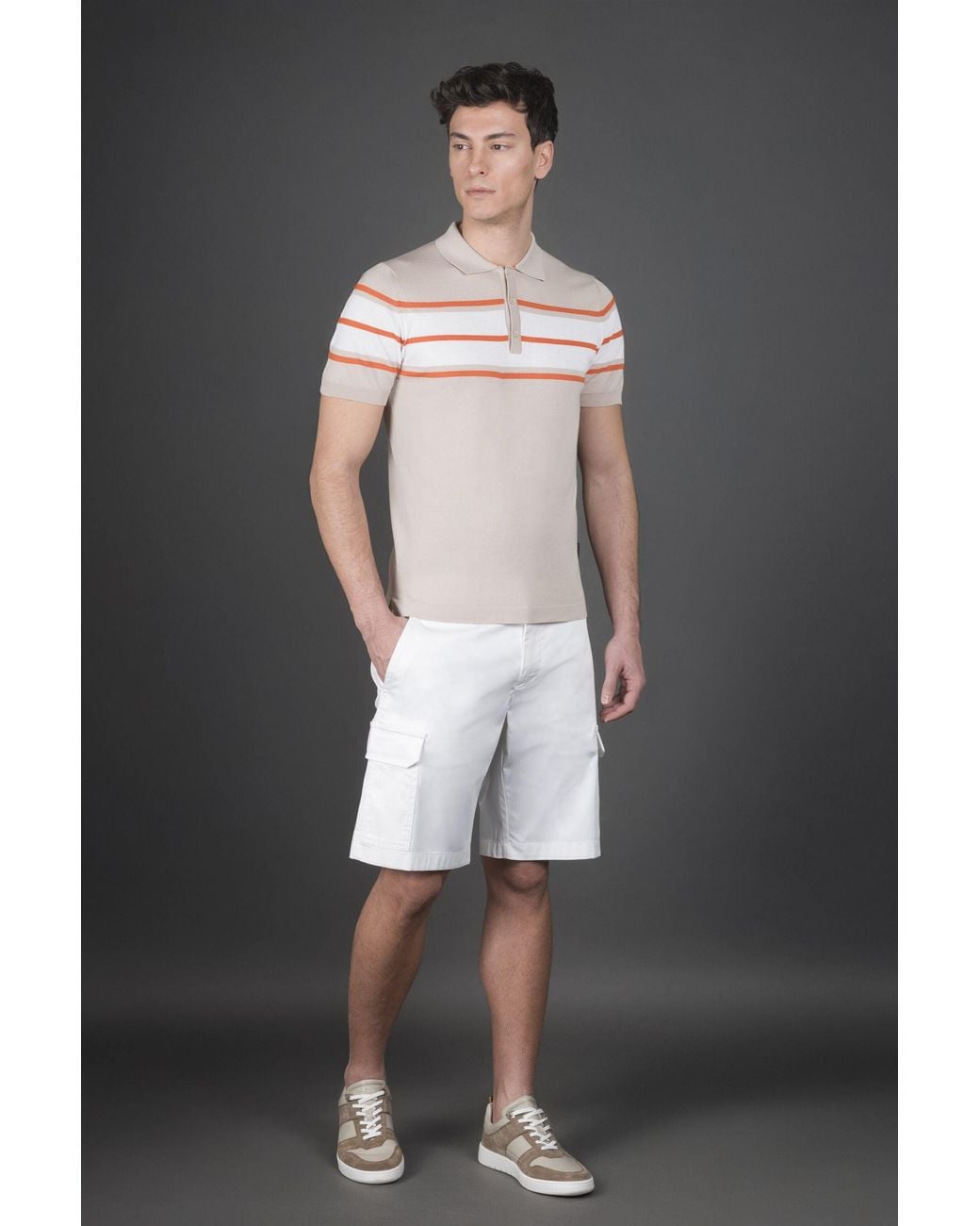 Moorer Black Striped Knit Sweater Clothing for men