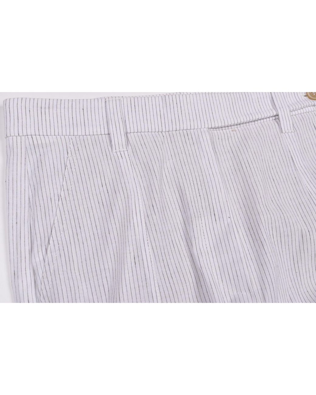 Brunello Cucinelli Blue Striped Relaxed Trousers