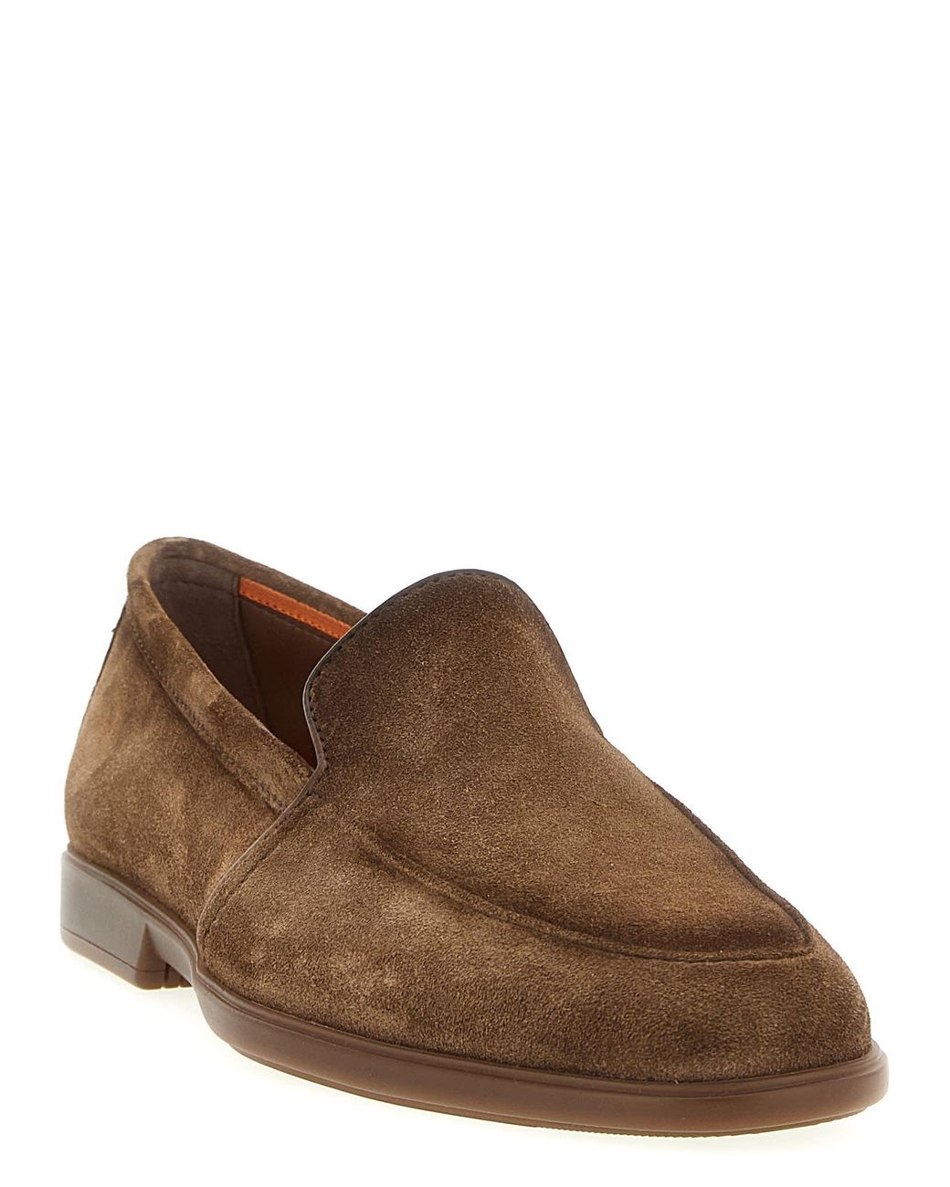 Santoni Brown Malibu Moccasin for men