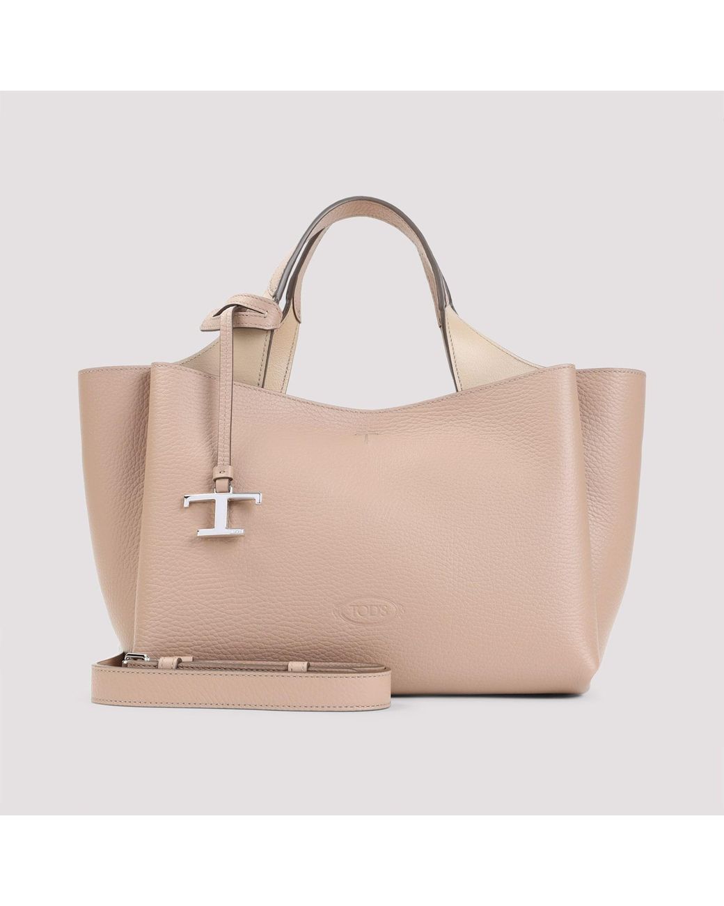 Tod's Natural Ginger Leather Apa Bag