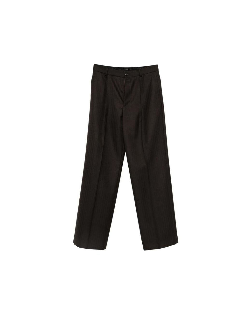 Dries Van Noten Black Wide Trousers for men
