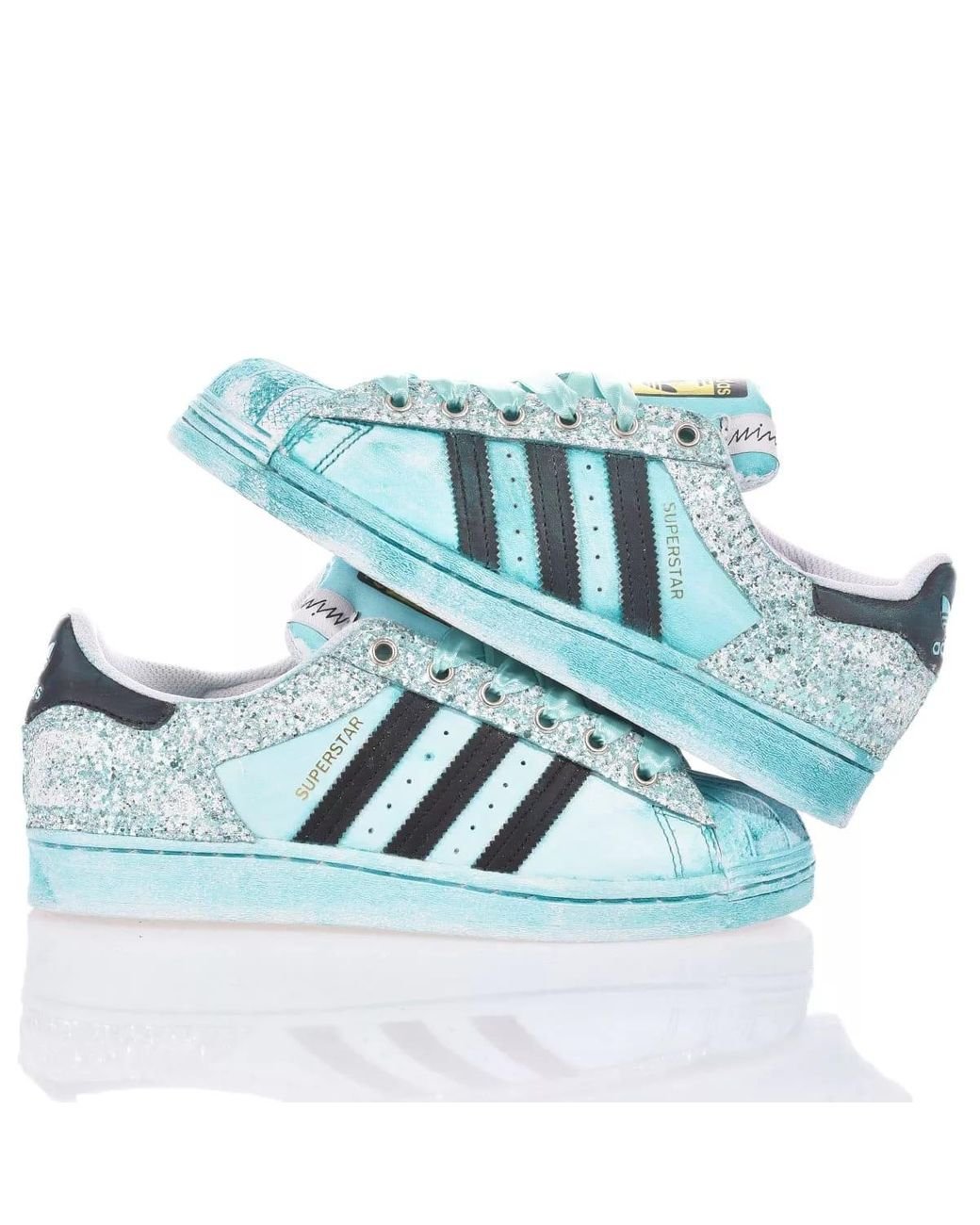 Adidas top superstar celestes