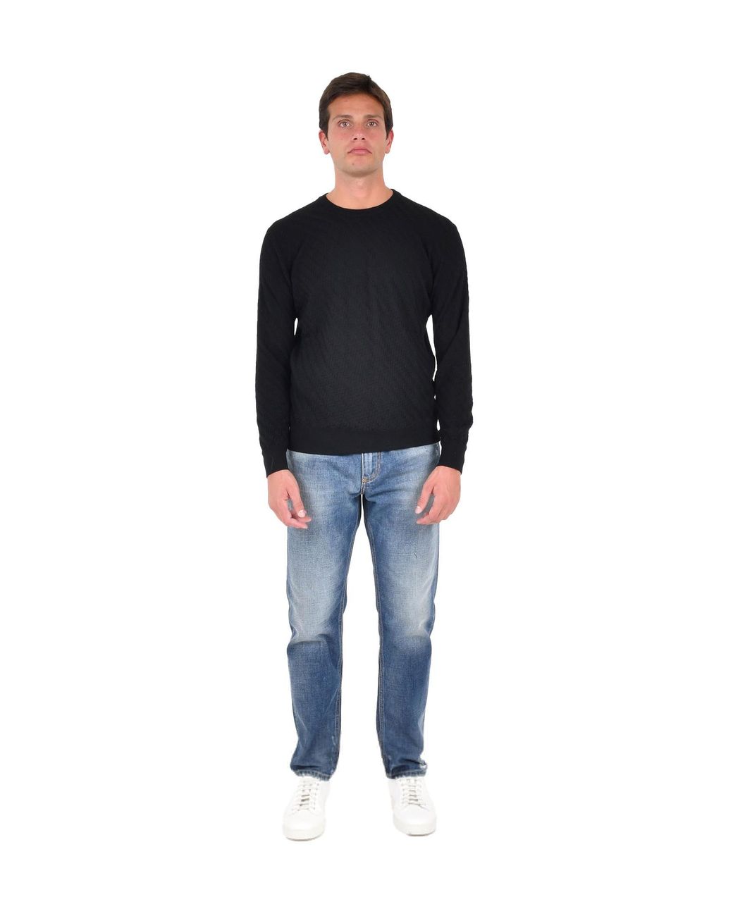 Low Brand Blue Sweater for men