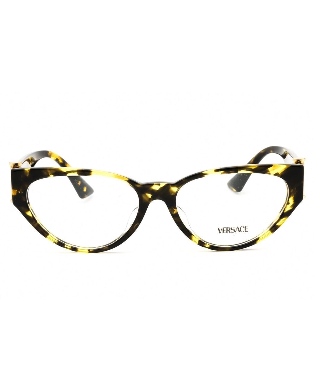 Versace Black Versace 0Ve3366F Cat-Eye Acetate Eyeglasses