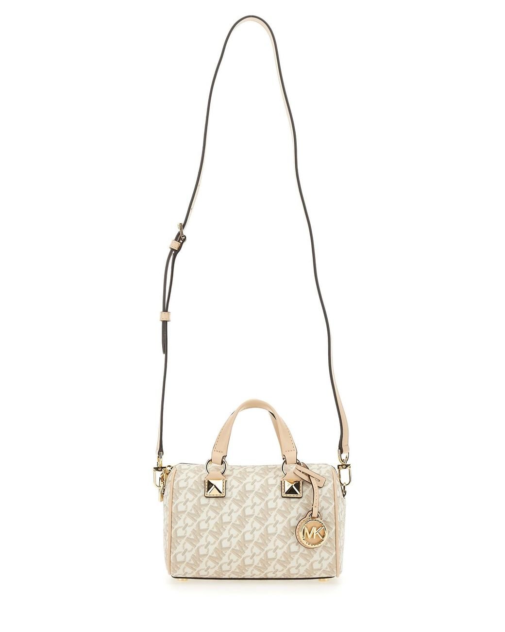 Michael kors gold duffle on sale bag