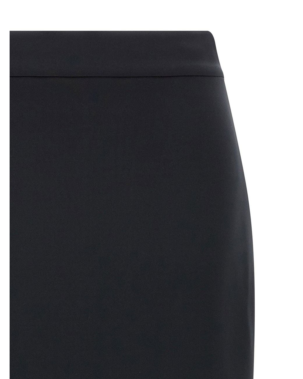 Moncler Genius Black Scuba-Effect Midi Skirt