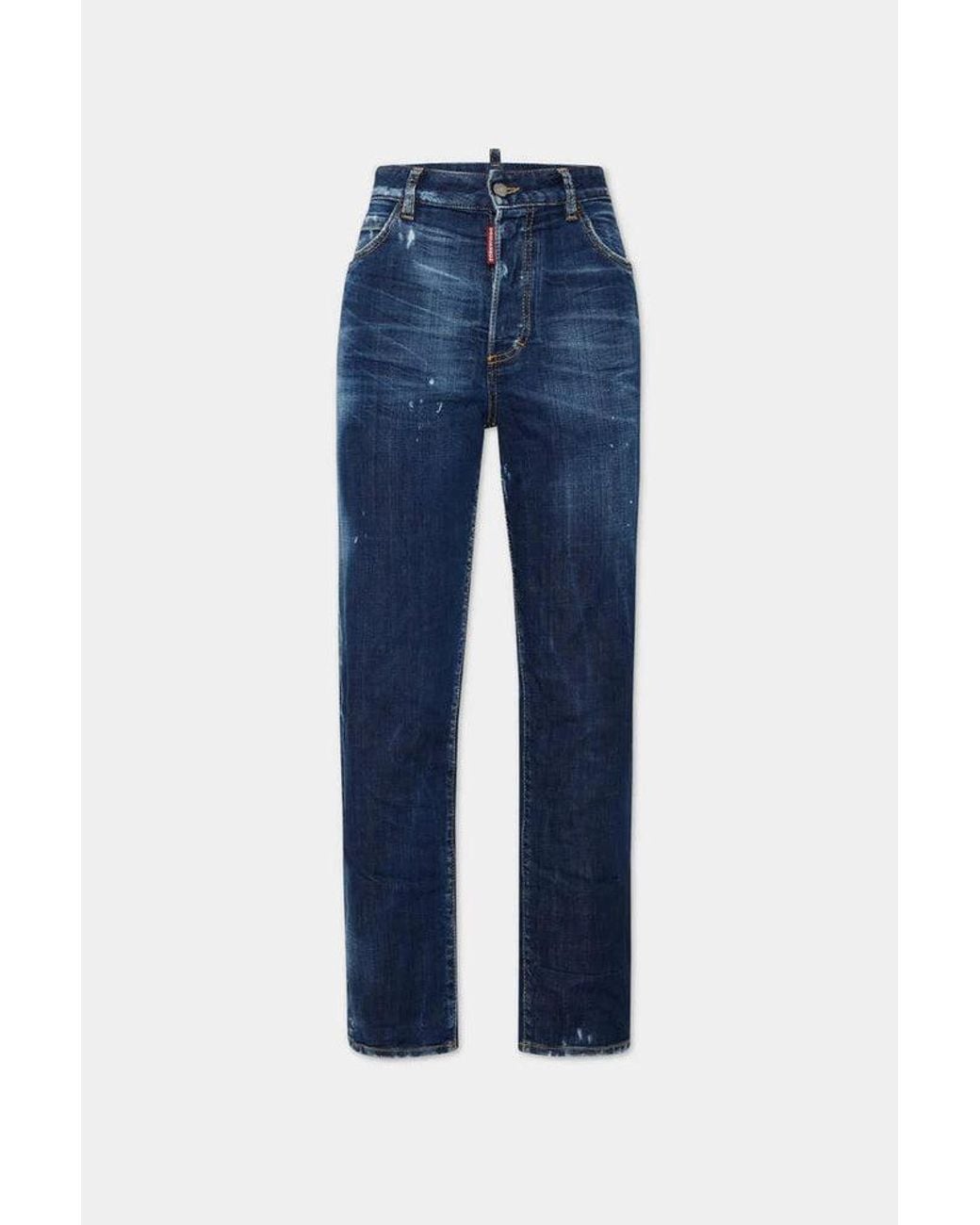 DSquared² Blue Dsquared2 Distressed Denim Jeans