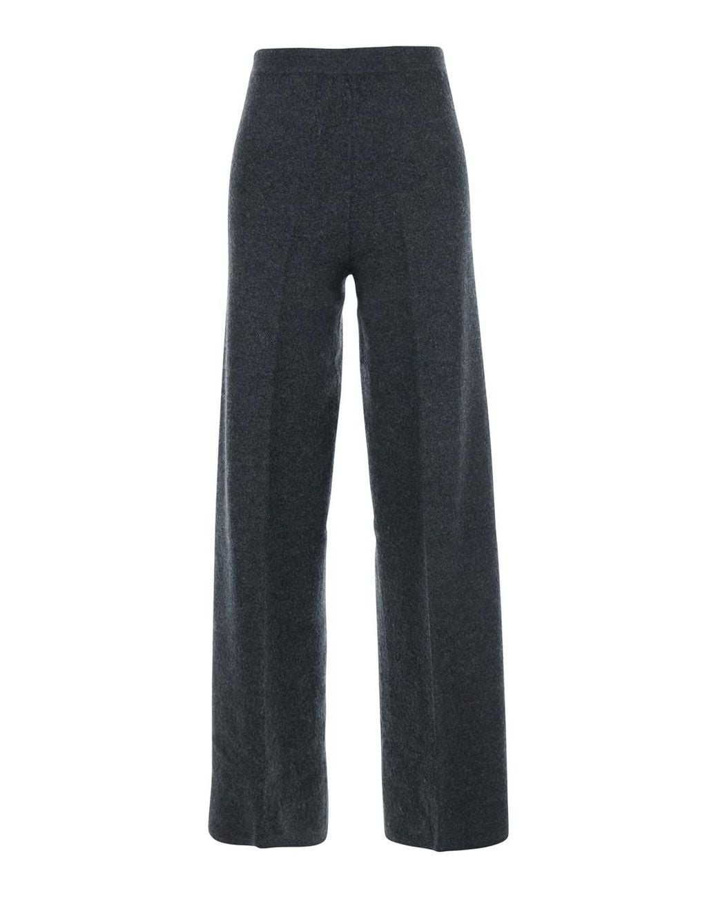 Semicouture Blue Trousers With Back Pocket