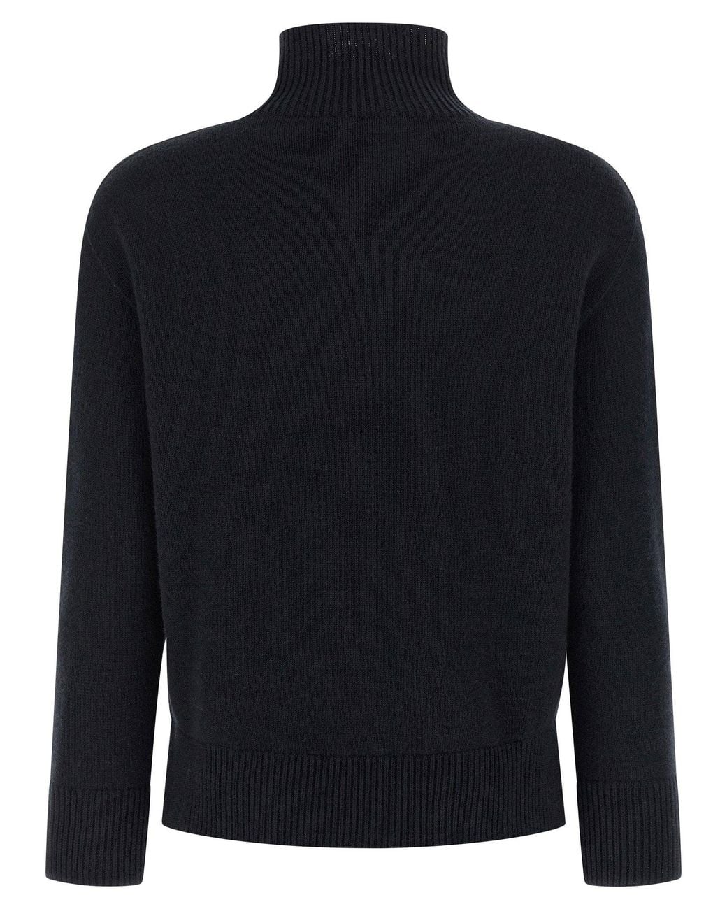 Max Mara Blue Quercia Turtleneck Sweater