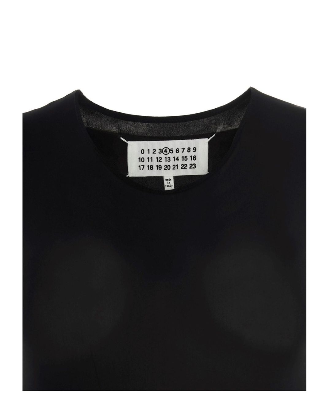 Maison Margiela Black Polyamide Bodysuit Clothing