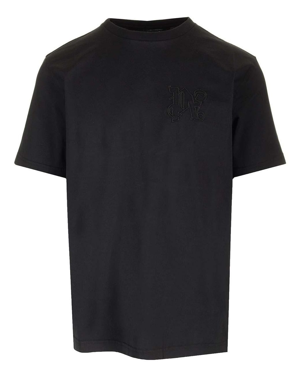 Palm Angels T shirt Nera Con Monogram in Black for Men Lyst UK