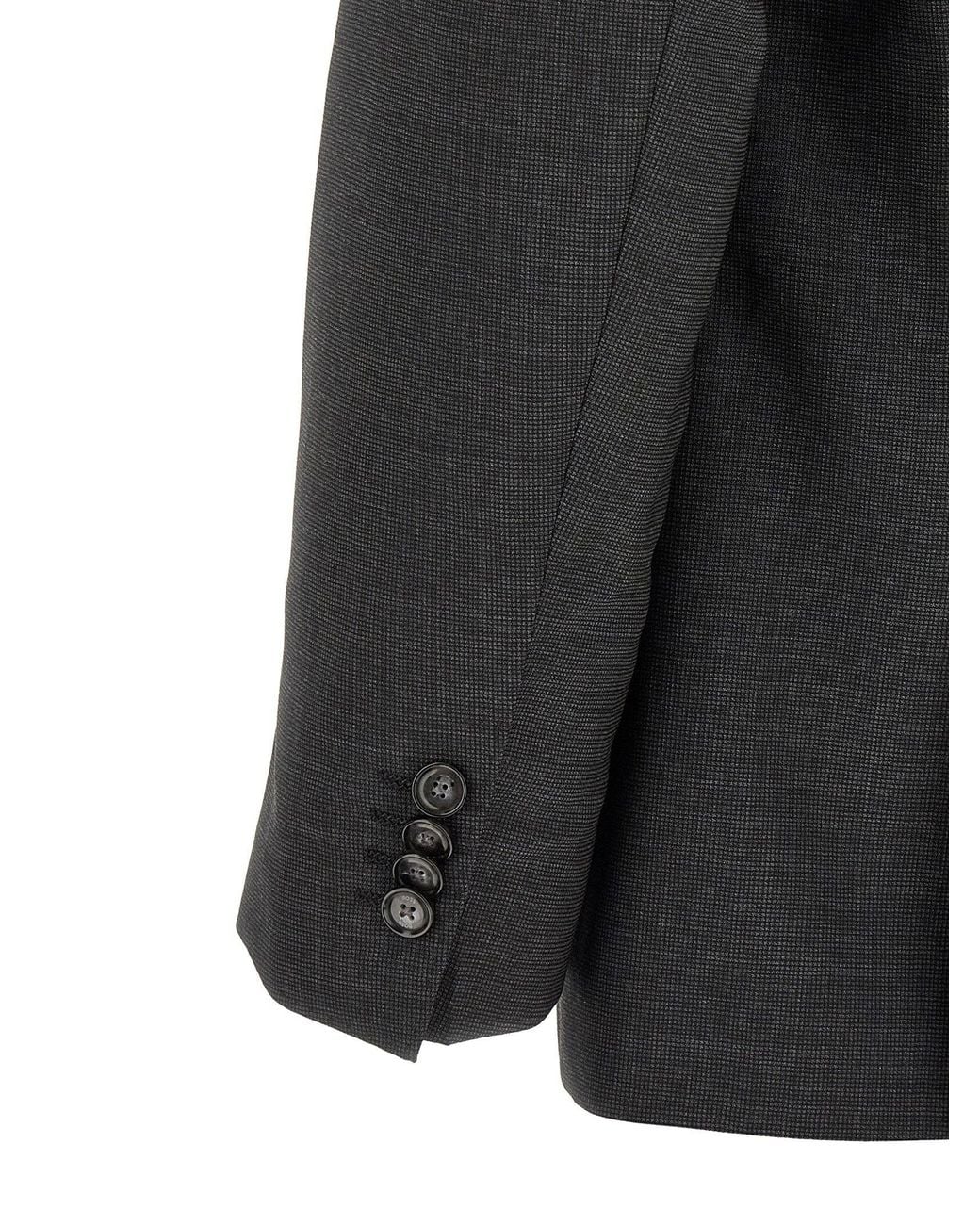 Boss Black Virgin Wool Pant Suit for men