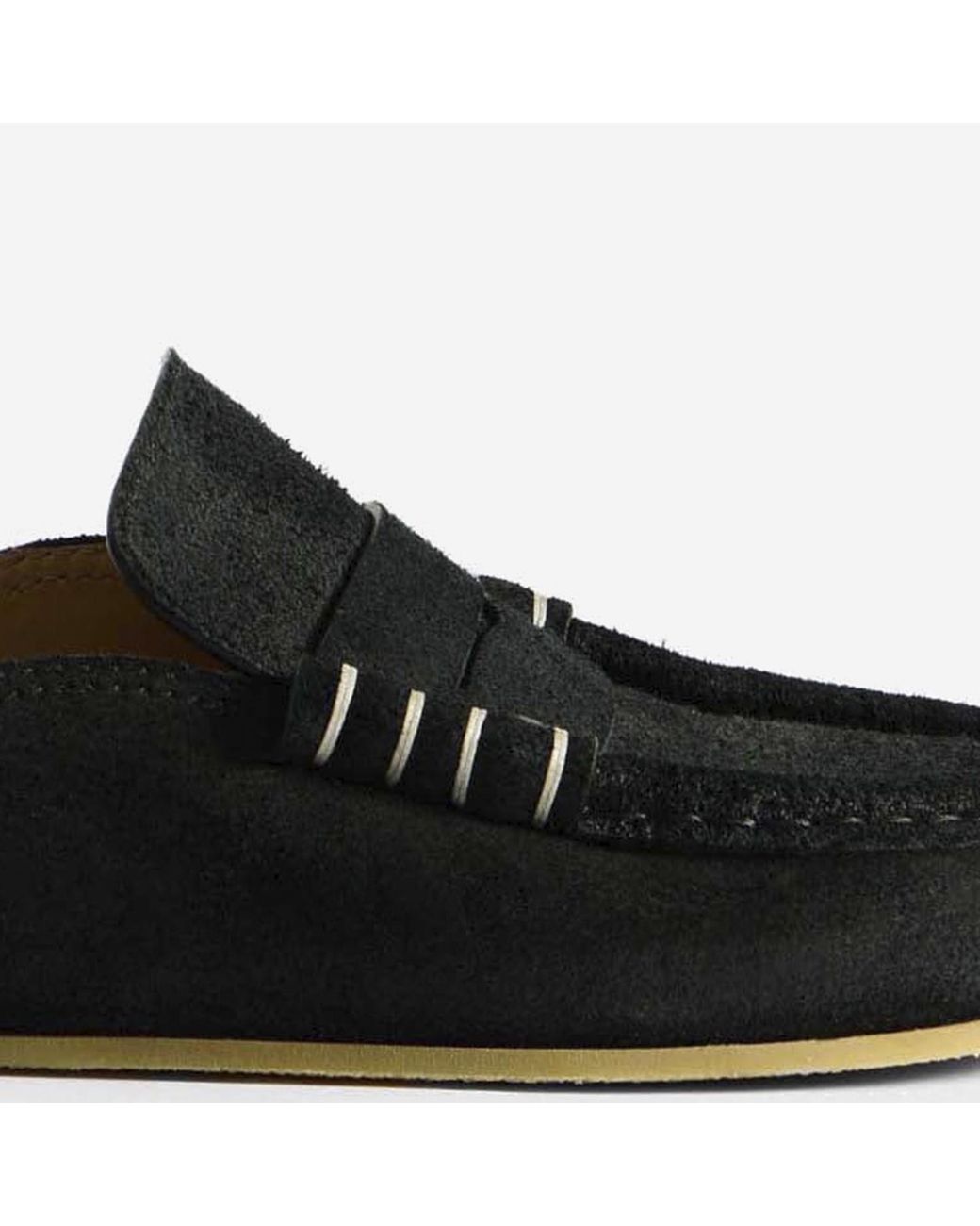J.W. Anderson Black Suede Mule Loafers