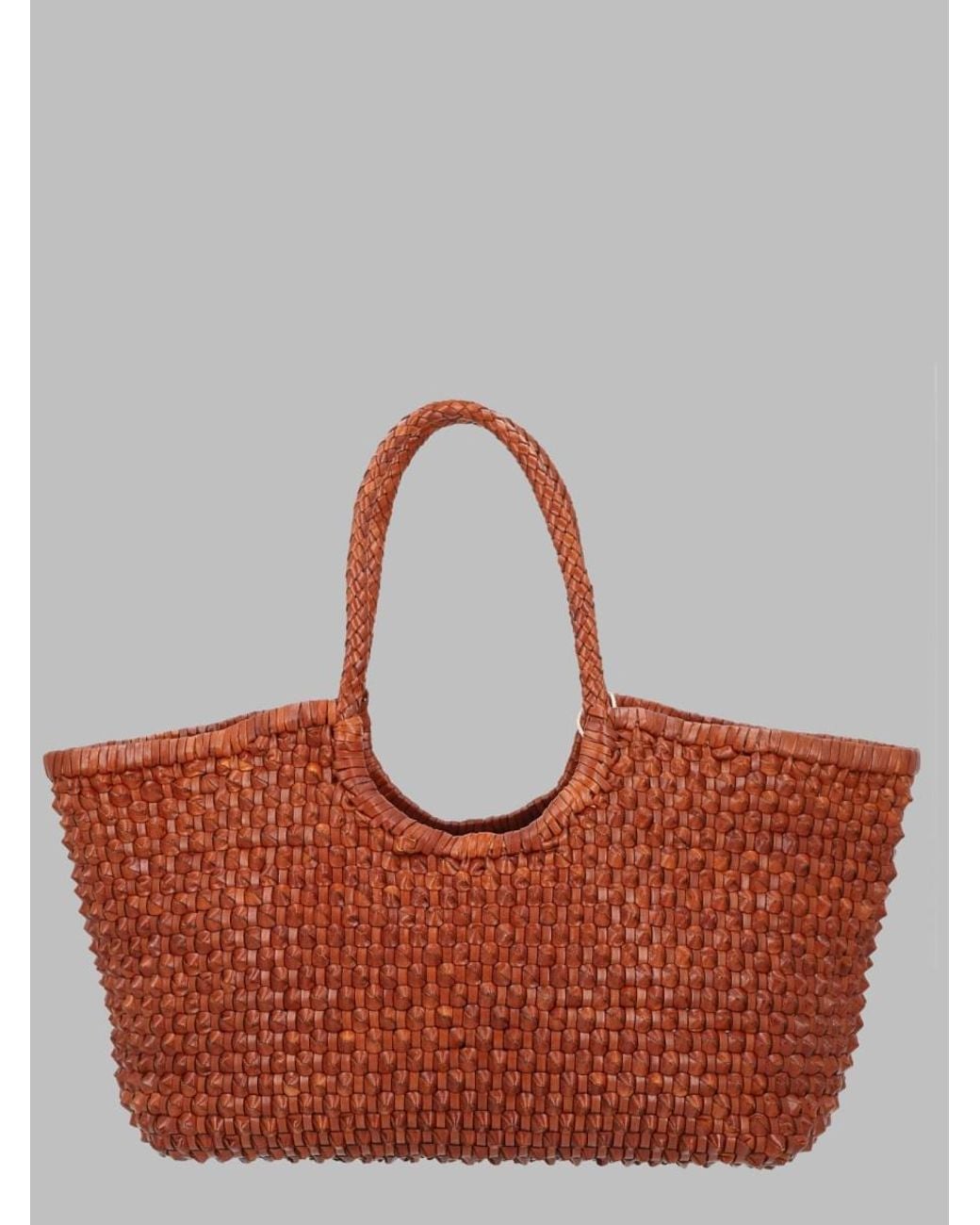 Dragon Diffusion Red Nantucket Cactus Shoulder Bag Leather