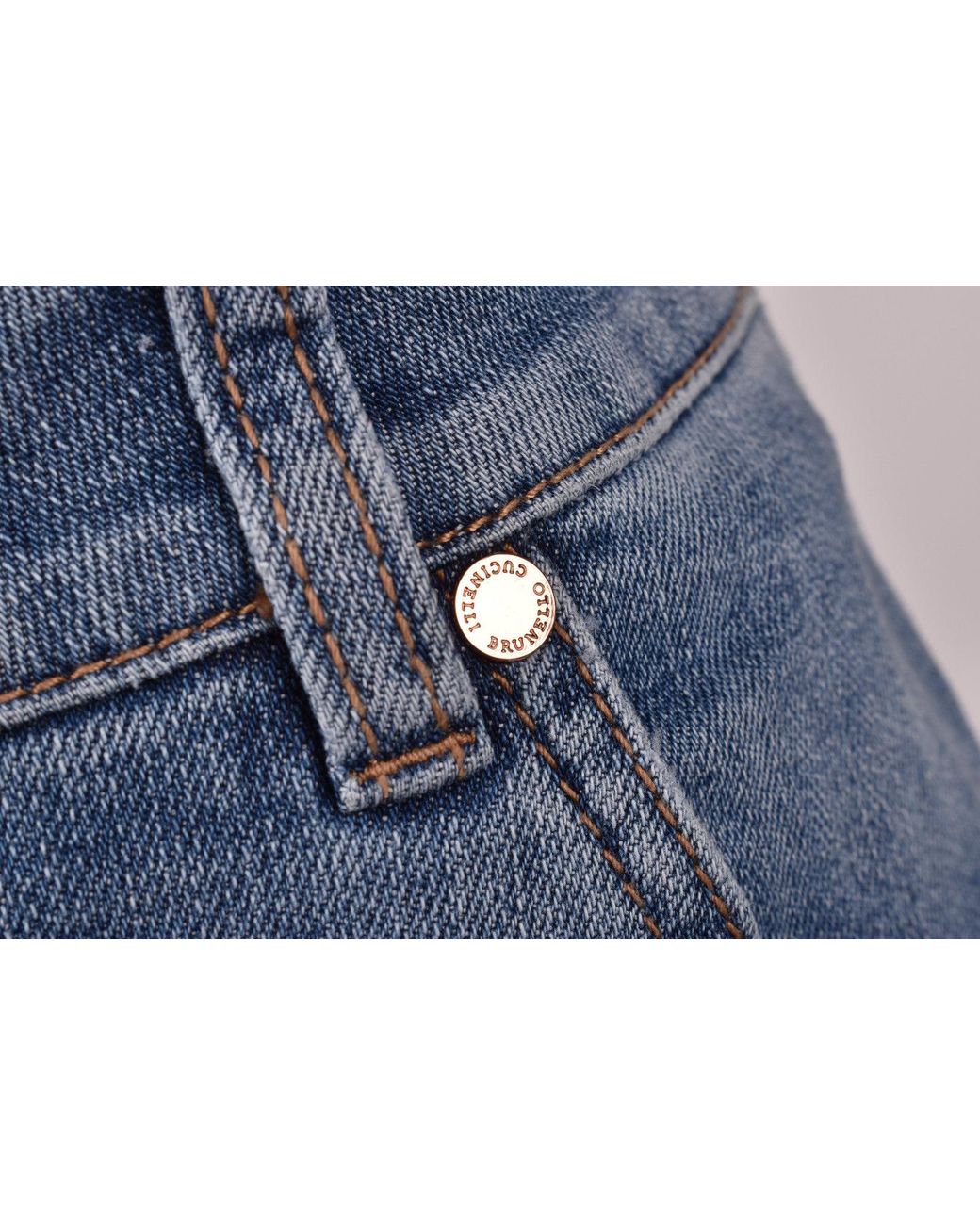 Brunello Cucinelli Blue Light Denim Trousers