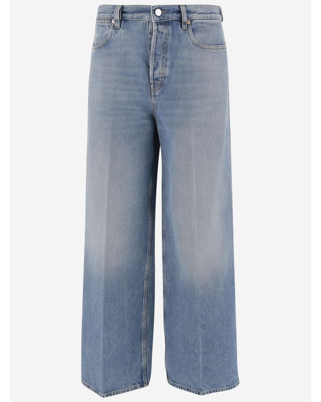 Gucci Blue Cotton Denim Jeans Trousers