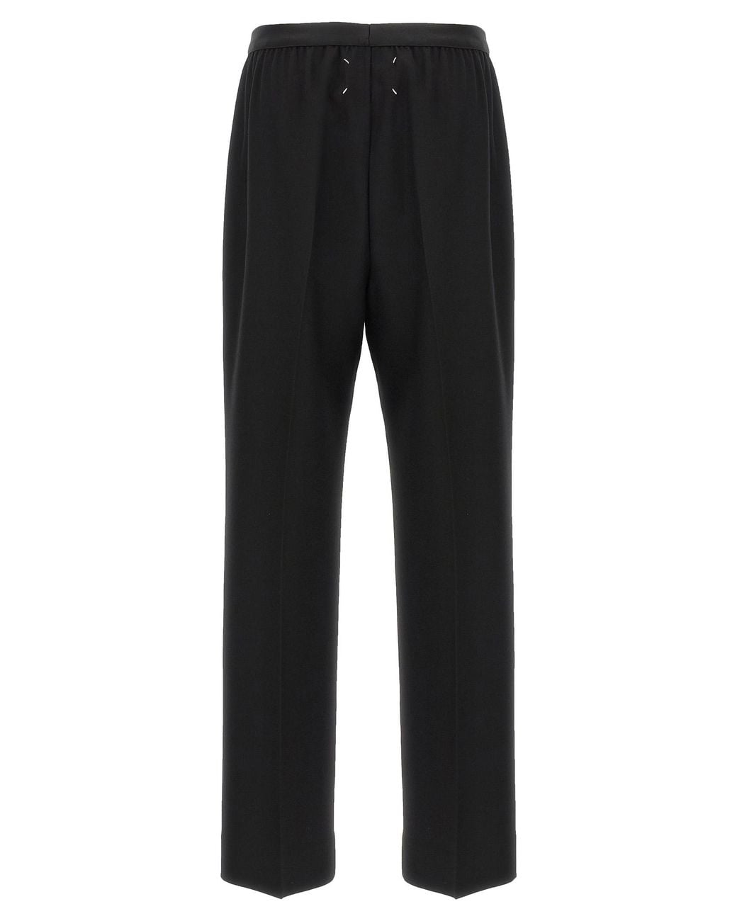 Maison Margiela Black Virgin Wool Casual Pants