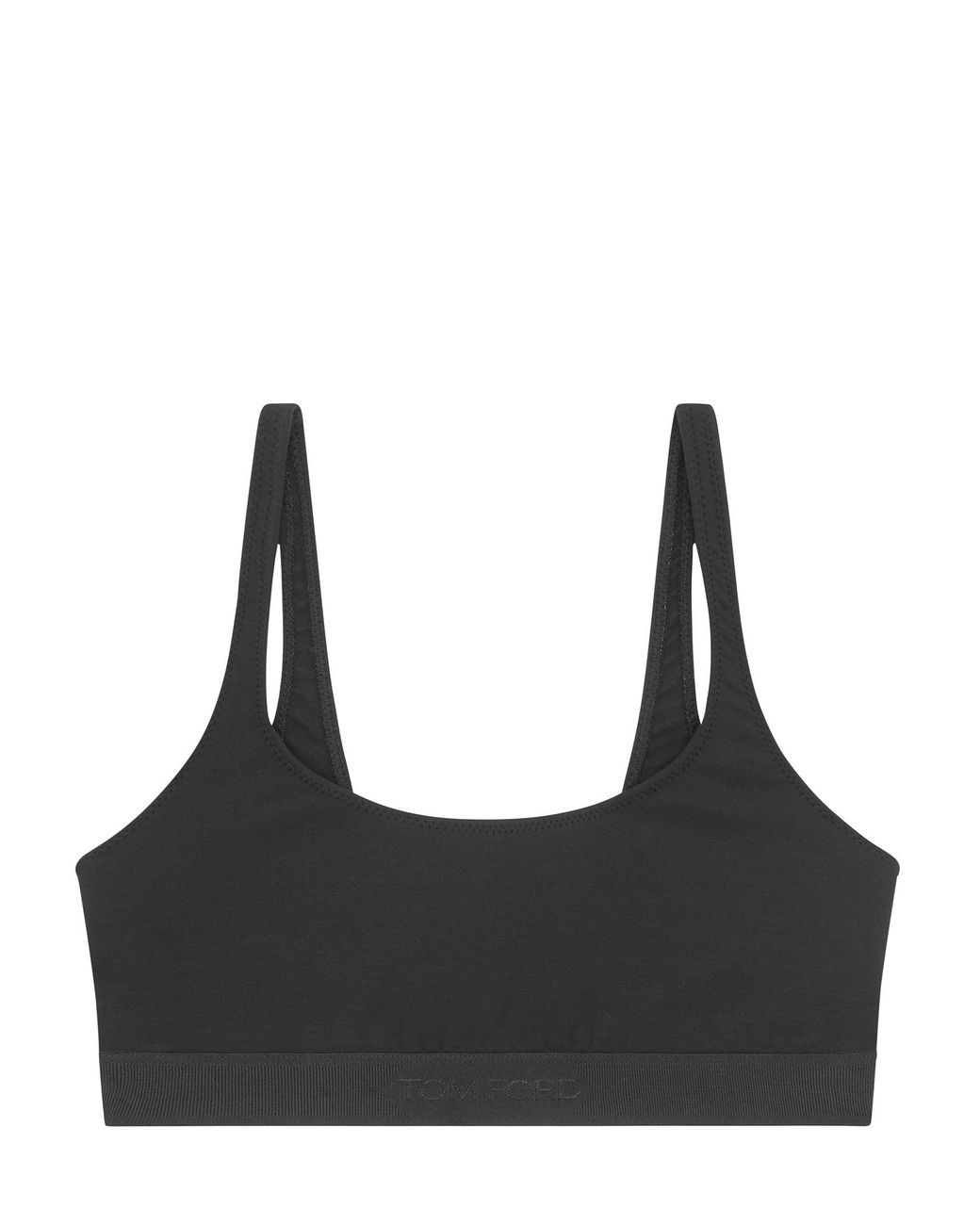 Tom Ford Black Top Scoop Neck Tops