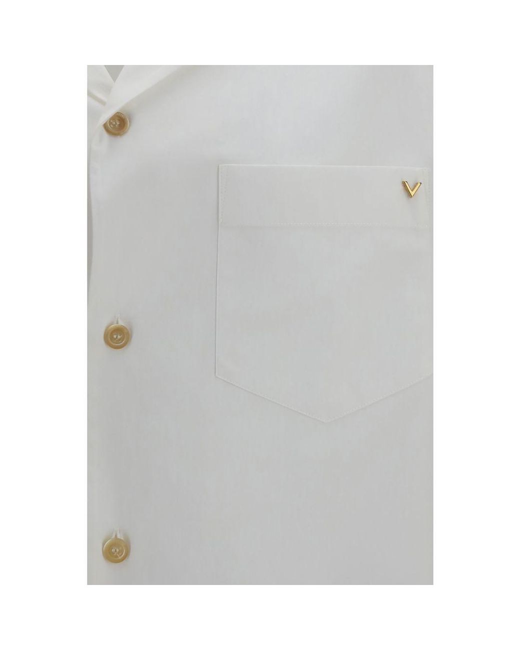 Valentino Garavani Gray Cotton Shortsleeve Shirt for men