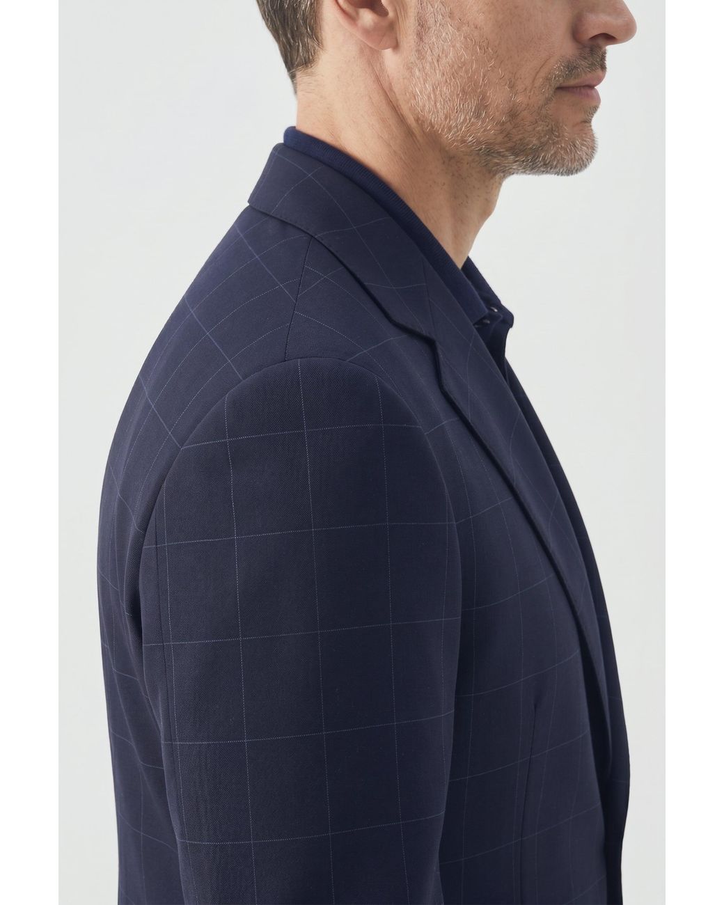 Brunello Cucinelli Blue Wool Tailored Jacket for men